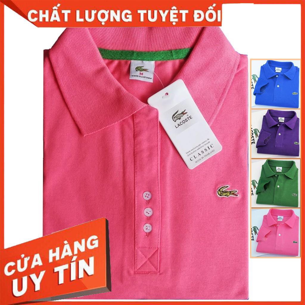 Áo Thun Nữ Có Cổ Vải Cá Sấu Hàng Xịn Thoáng Mát HXKVN