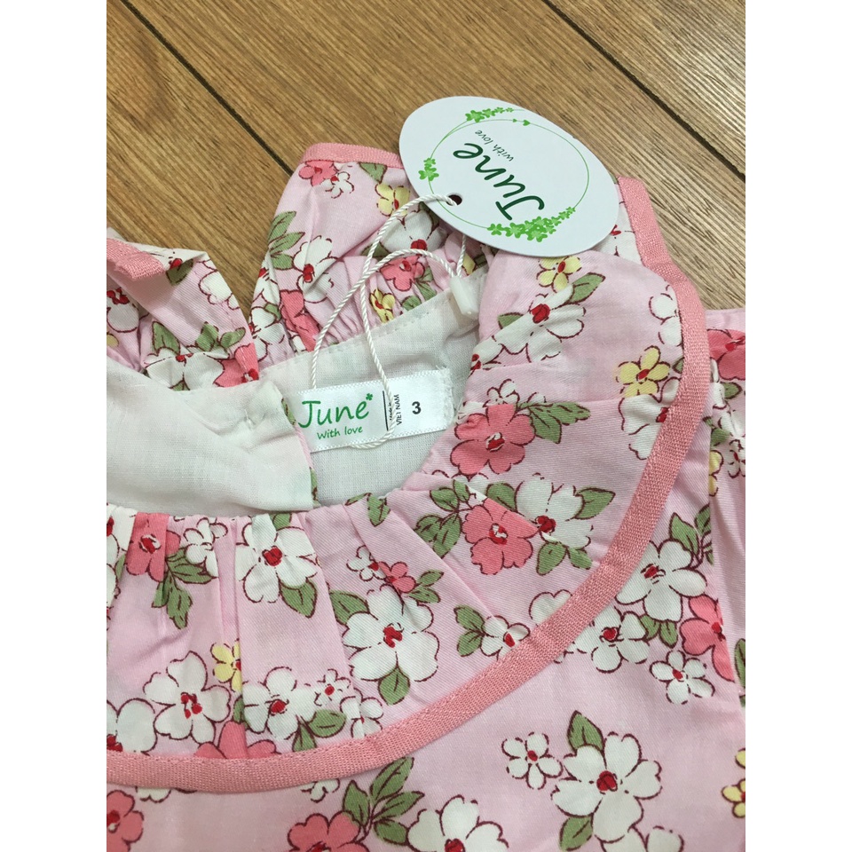 Váy 2 lớp hoa hồng Made in Việt Nam cho vé gái 2- 6 tuổi