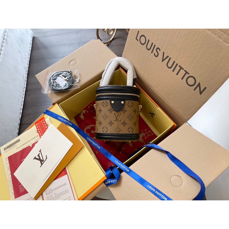 TÚI CẶP LỒNG LV CANNSE Size 15cm CHẤT DA THẬT