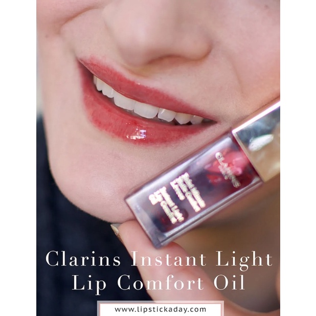 Son dưỡng Clarins Lip Comfort Oil 2022 màu đỏ Cherry 08