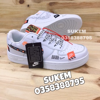 Giày thể thao fox just do it trắng nam nữ