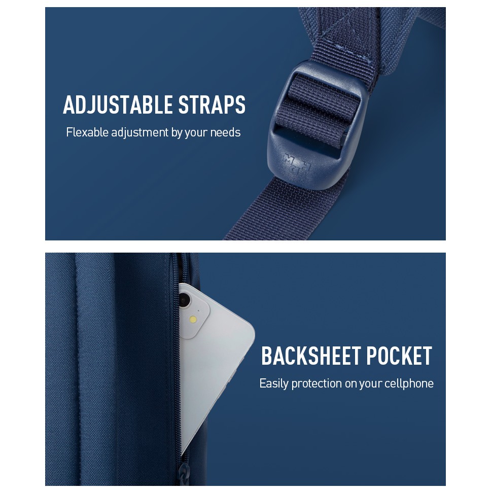 MAH SIRO Ba lô đựng máy tính xách tay thời trang không thấm nước