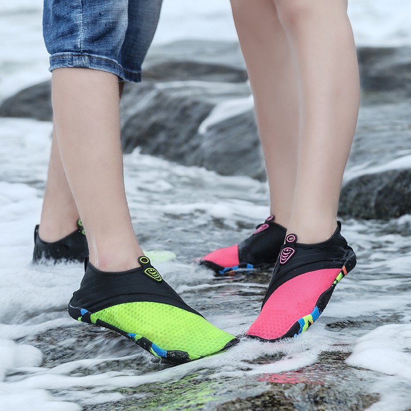 Giày đi biển dành cho người lớn nam và nữ giày lội nước không trơn trượt vớ lặn với ống thở giày bơi Thái Lan giày đi ng