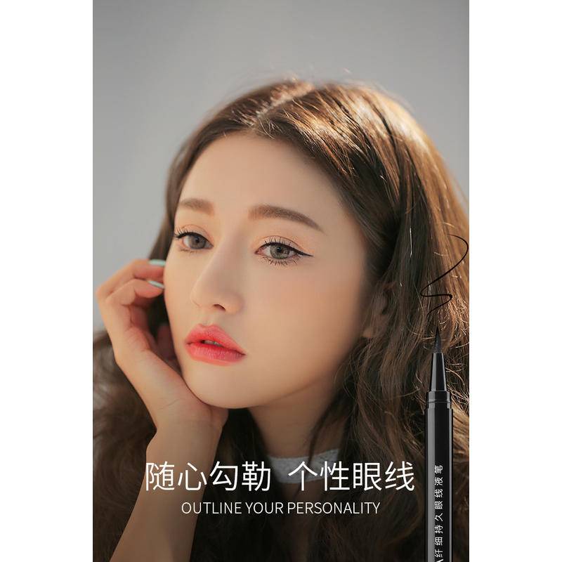 Bút Kẻ Mắt Dạng Lỏng Màu Đen Nhanh Khô Chống Thấm Nước Và Mồ Hôi Lâu Trôi