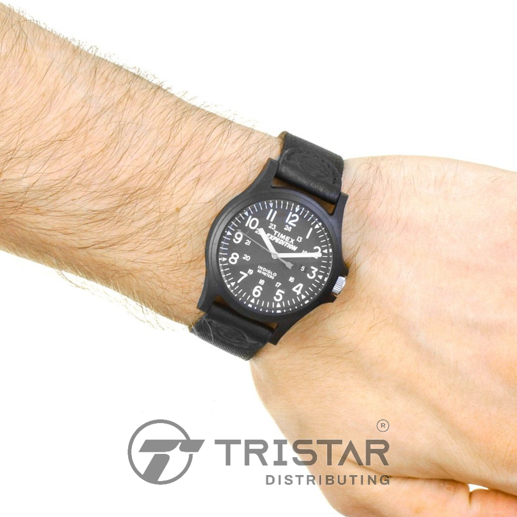 Đồng hồ nam Timex Expedition Acadia TW4B08100 Dây Da Phối Vải - Chính Hãng