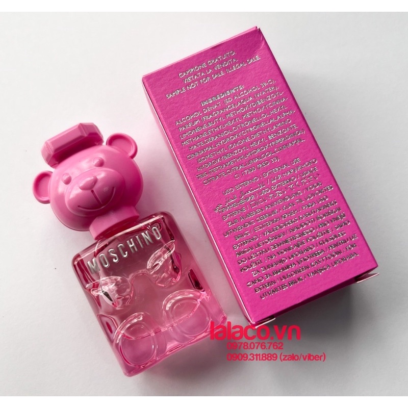Nước Hoa Nữ Moschino Toy 2 Bubble Gum - gấu hồng