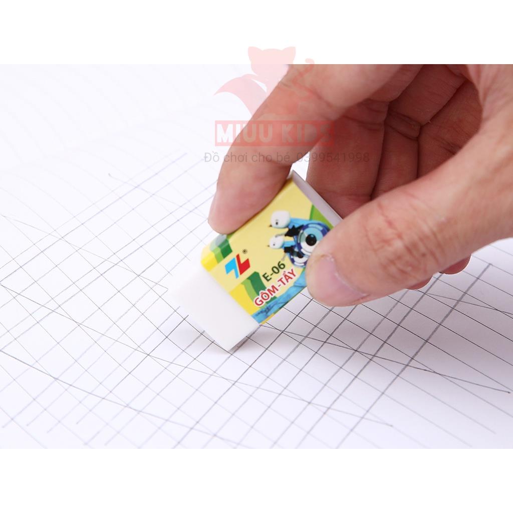Gôm tẩy xóa chì TL E-06 Dẻo Dai Ít Bụi Bẩn Khi Sử Dụng