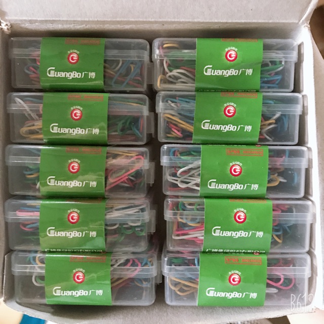 10 Hộp Ghim Cài Màu Guangbo