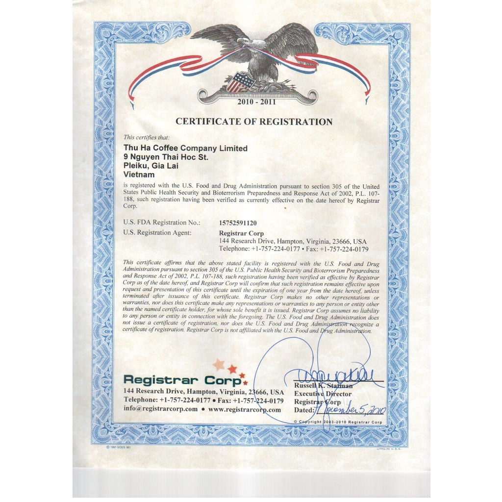 Cà Phê rang xay Cao Cấp Số 1 Thu Hà (500g / Hộp) | BigBuy360 - bigbuy360.vn