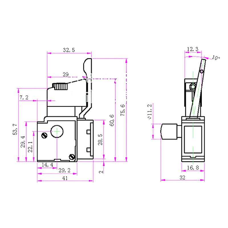 Công Tắc Điều Chỉnh Tốc Độ Cho Máy Khoan Điện One Ac 250v / 4a Fa2-4 / 1bek