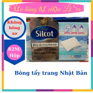 Bông tẩy trang Silcot Nhật Bản 82 miếng/ hộp