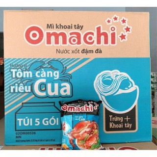 Mỳ khoai tây Omach Tôm càng riêu cua thùng 30 gói x85g