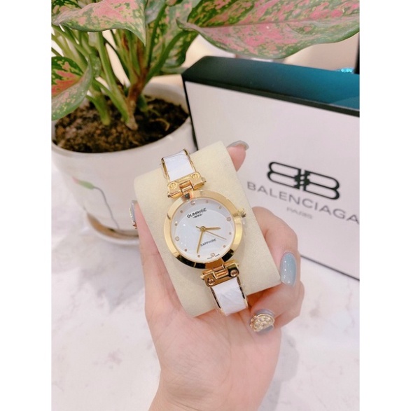 Đồng hồ thời trang nữ Sunrise đeo tay dây thép không gỉ mặt tròn dây lắc kính chống nước chống xước - SIÊU HOT