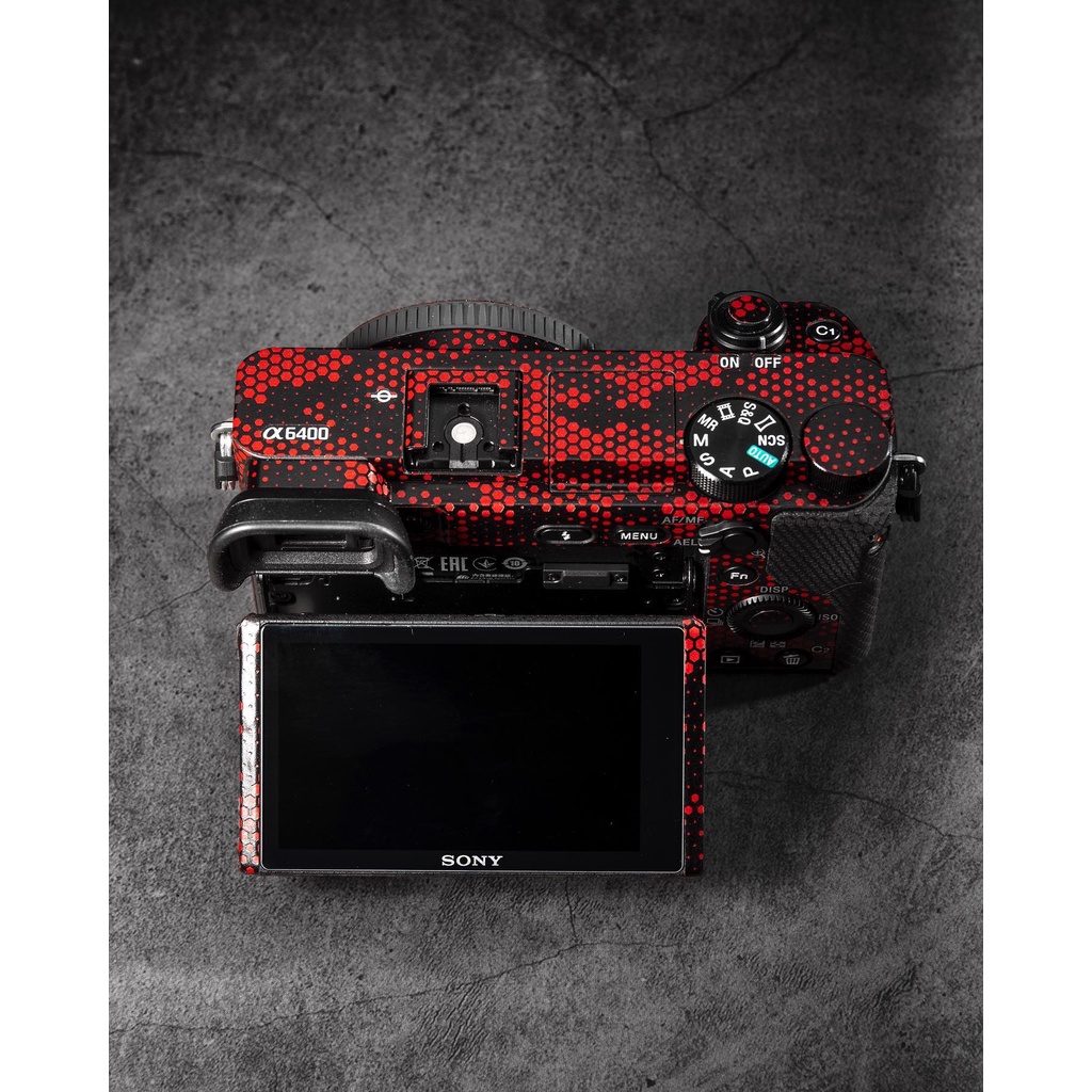 Skin 3M Cho Máy Ảnh Sony a6300,6400,6500,6600,6000,6100 -  Mẫu skin 3M vân nổi dán full máy