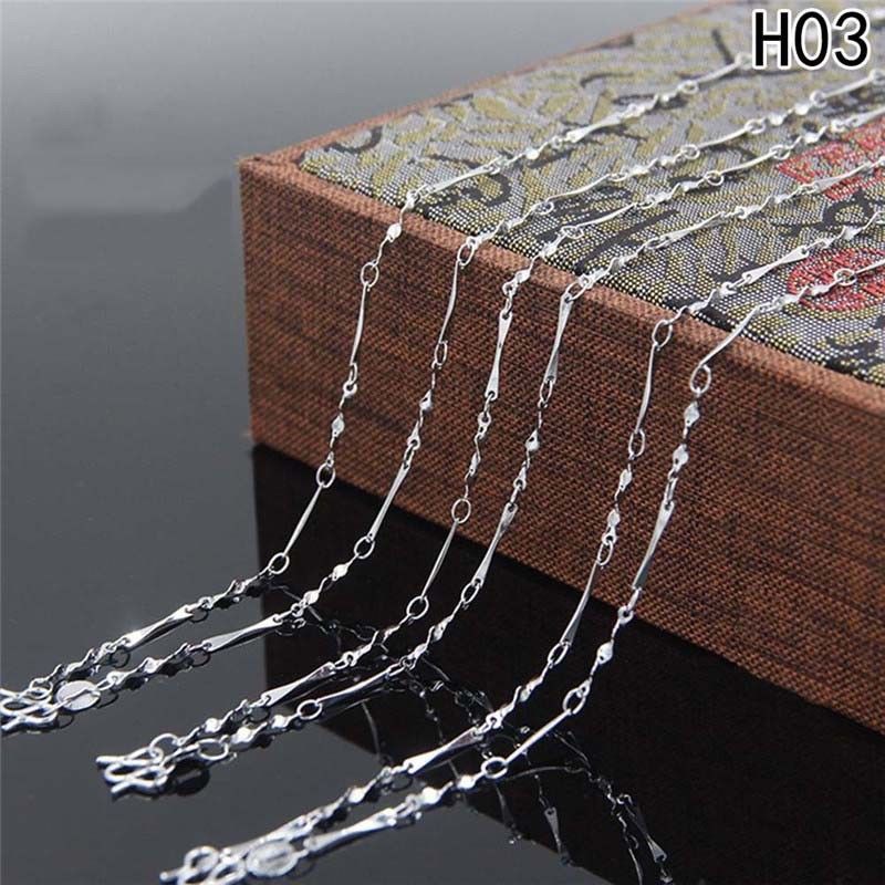 Dây chuyền đồng mạ bạc trơn thời trang giản dị