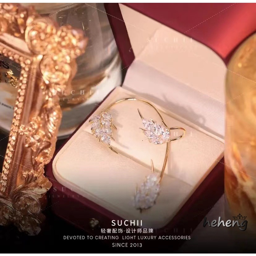 Dreamy Khuyên Kẹp Tai Trái Hình Bướm Không Xỏ Lỗ Thiết Kế Đẹp Mắt Cho Nữ