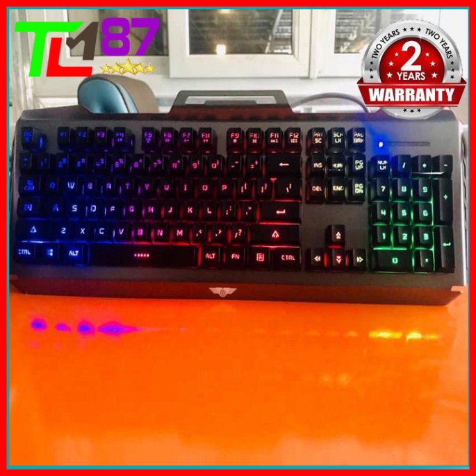 Bàn Phím Máy Vi Tính Laptop Chơi Game NEWMEN GM619 Đèn LED 7 Màu- Bàn phím Giả Cơ Keyboard Gaming Có Dây