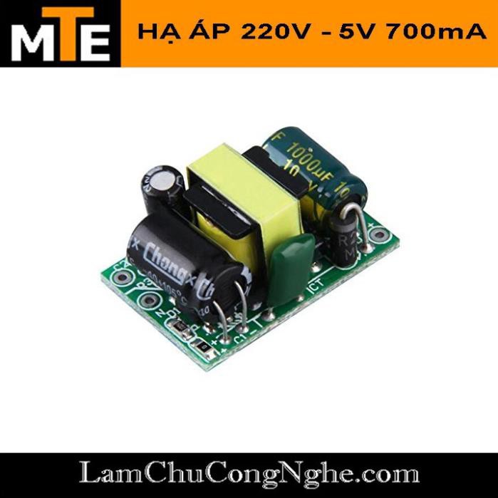 Mới! Mạch nguồn mini 220V - 5v 700mA - Module nguồn hạ áp