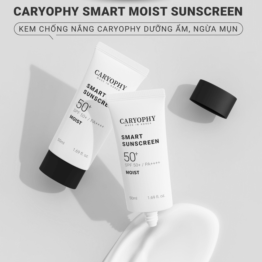 Kem chống nắng Caryophy Moist Smart Sunscreen SPF50+/PA++++ 50ml