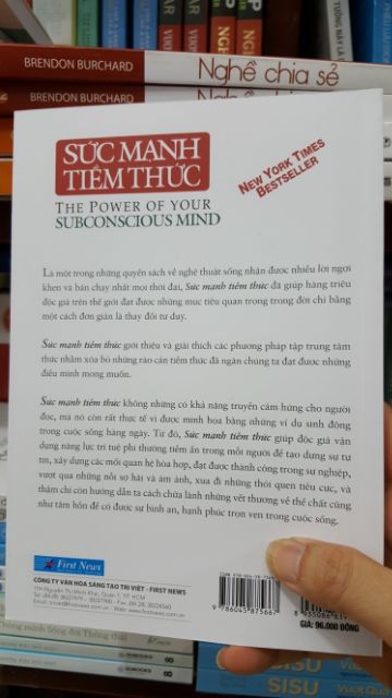 [Mã LIFE2410K giảm 10K đơn 20K] Sách (tuyệt vời) Sức mạnh tiềm thức The power of your subconscious mind Tái Bản 2018 | BigBuy360 - bigbuy360.vn