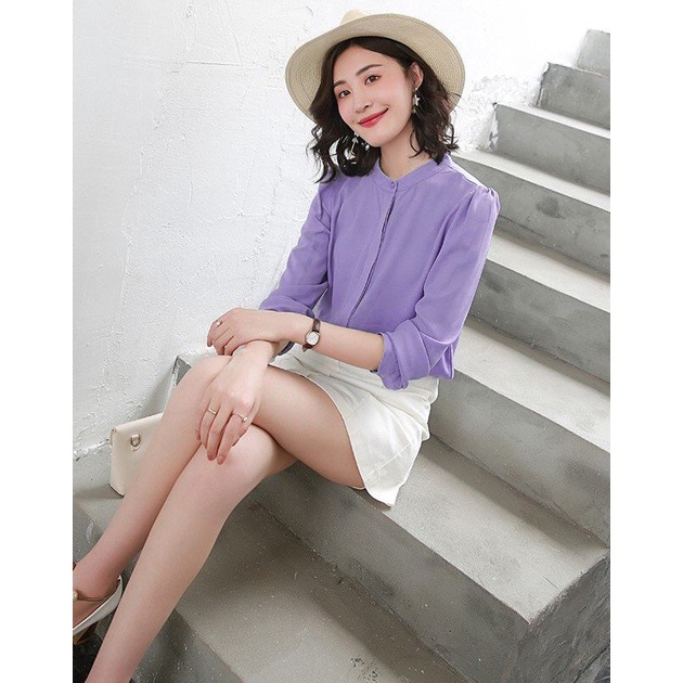 ÁO KIỂU SƠ MI NỮ TAY DÀI CÔNG SỞ THỜI TRANG ĐẸP𝑭𝑹𝑬𝑬𝑺𝑯𝑰𝑷[Giá gốc tận xưởng] ÁO KIỂU NỮ CÔNG SỞ