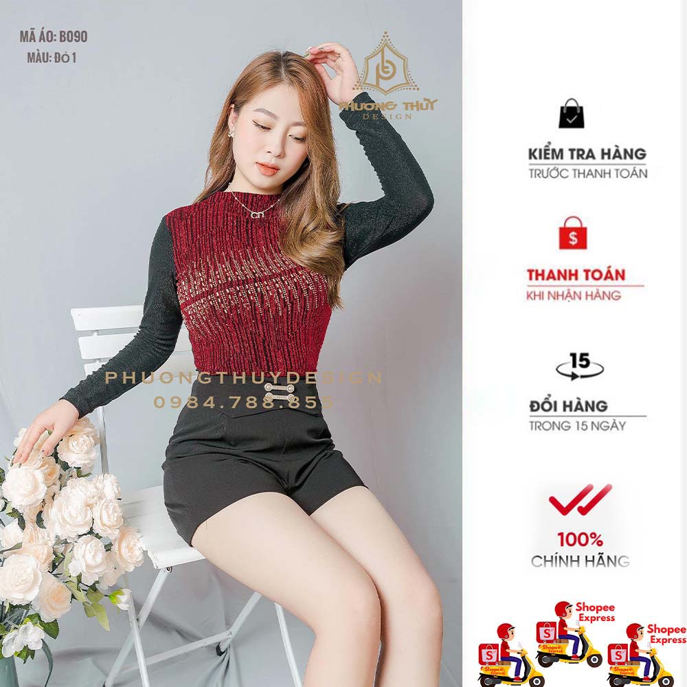 Áo giữ nhiệt nữ áo thu đông dài tay hàng thiết kế cao cấp