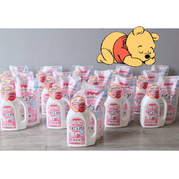 Nước giặt đồ cho bé Pigeon với 100% thành phần xà phòng gốc thực vật