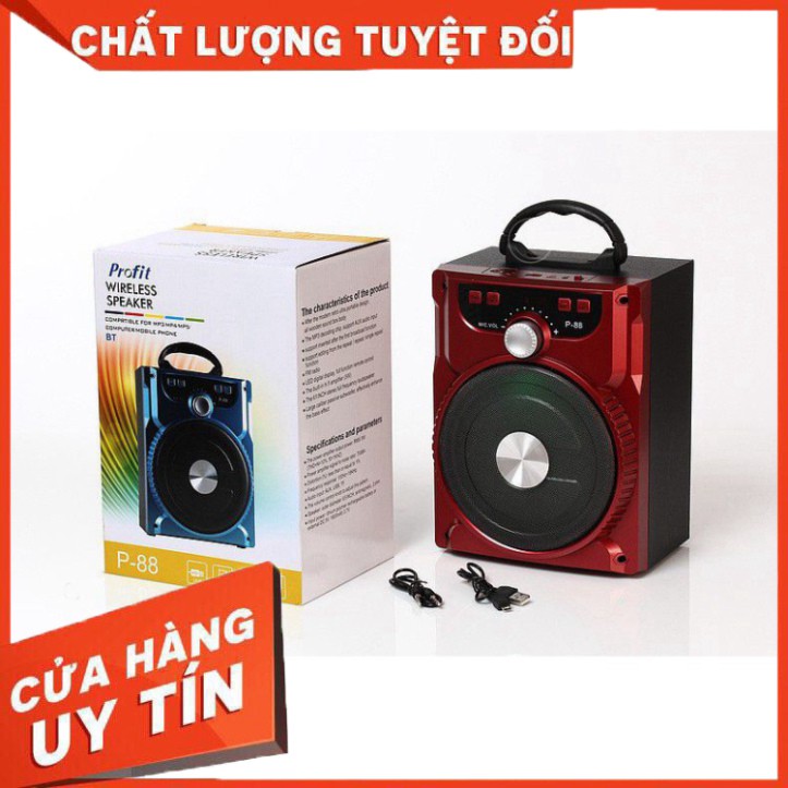 Loa Bluetooth Karaoke Xách Tay Di Động P88 P89 Tặng Kèm Mic Cực Hay