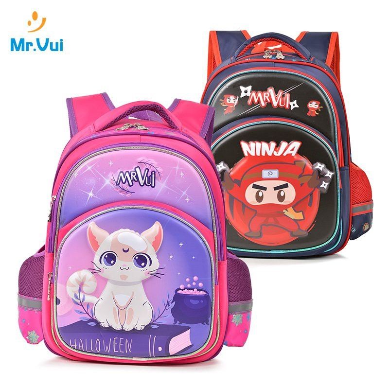 Balo học sinh Mrvui 842 bé lớp1-3-Bảo hành chính hãng 2năm