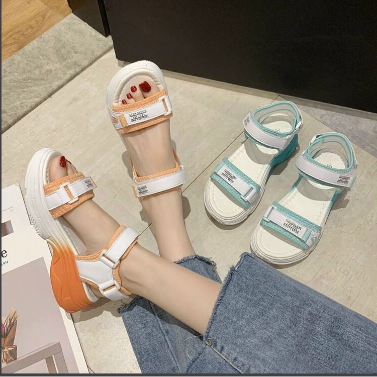 SẴN HÀNG GIAO NGAY Sandal nữ 2quai ngang phong cách Hàn Quốc (hàng loại 1) - EST 1999 kem video thật
