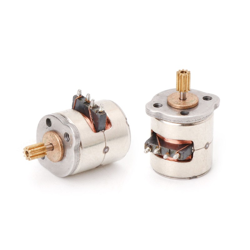 Set 10 Động Cơ Bước 3v 2 Phase 4 Dây Đường Kính 8mm Cho Máy Ảnh Kĩ Thuật Số