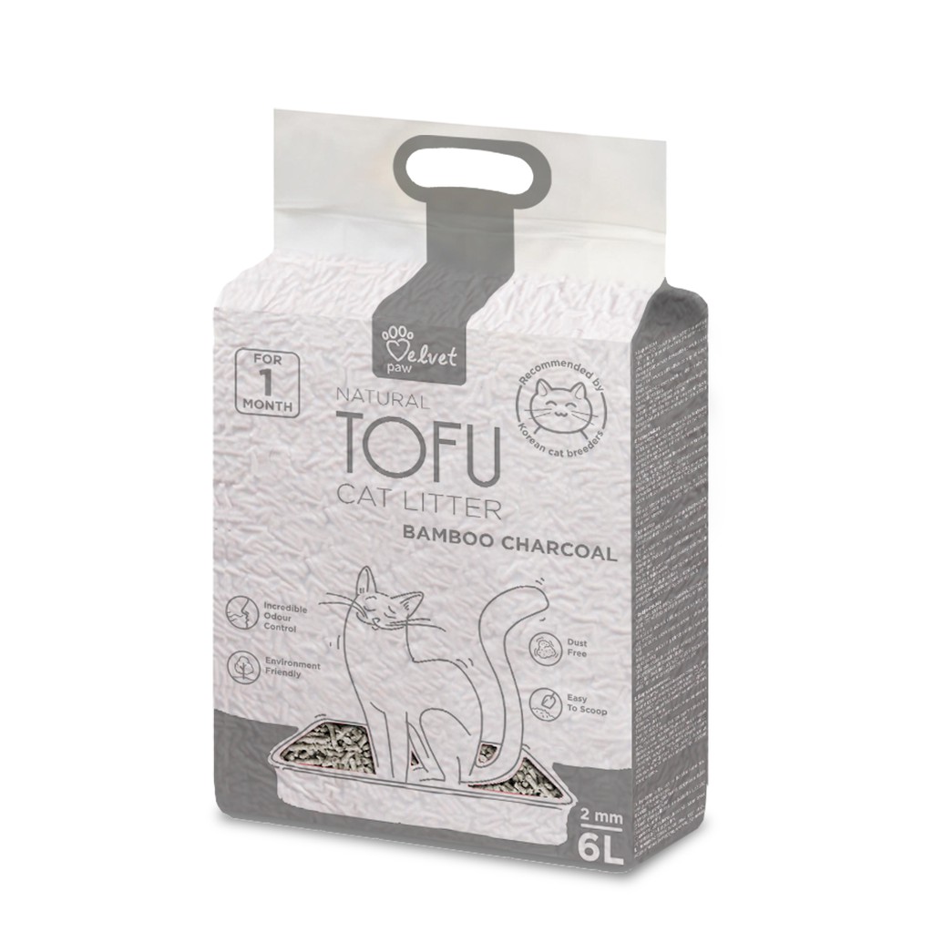 Cát Vệ Sinh Cát Đậu Phụ Tofu Cat Litter Tiger Pet Velvet Cho Mèo Túi 6L - Titipets