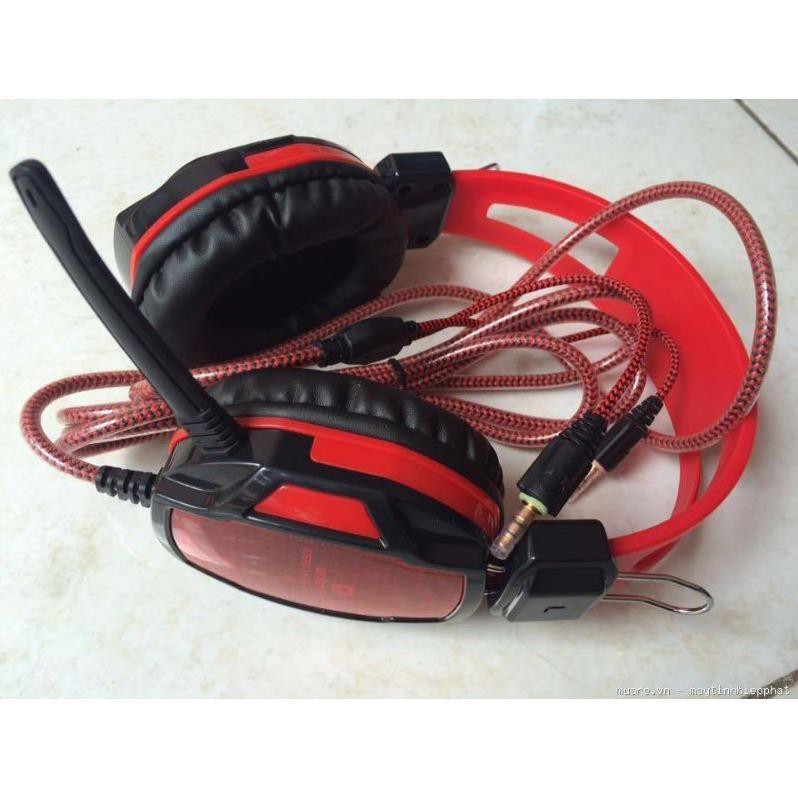 Tai Nghe Chụp Tai Chuyên Chơi Game Qinlian A6 jack 3.5 Có Micro, Dây Chống Đứt, Dùng Được Cho Máy Tính Và Điện Thoại