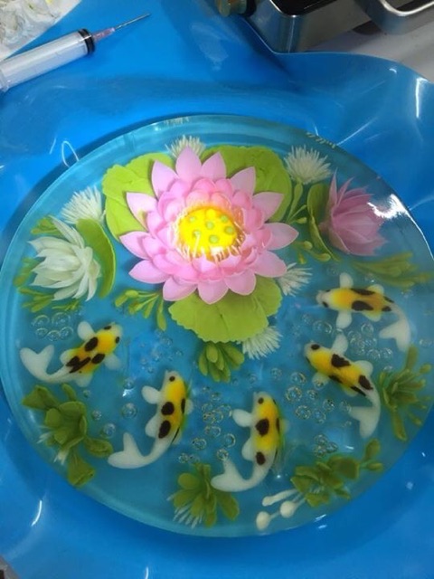 Set 5 kim Hoa Sen - Dụng Cụ Làm Thạch 3D Hồng Mến Jelly Set 10