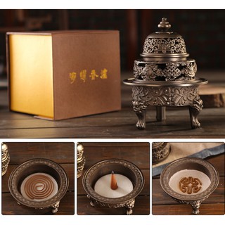 Lư đồng đốt hương chế tác thủ công cao cấp