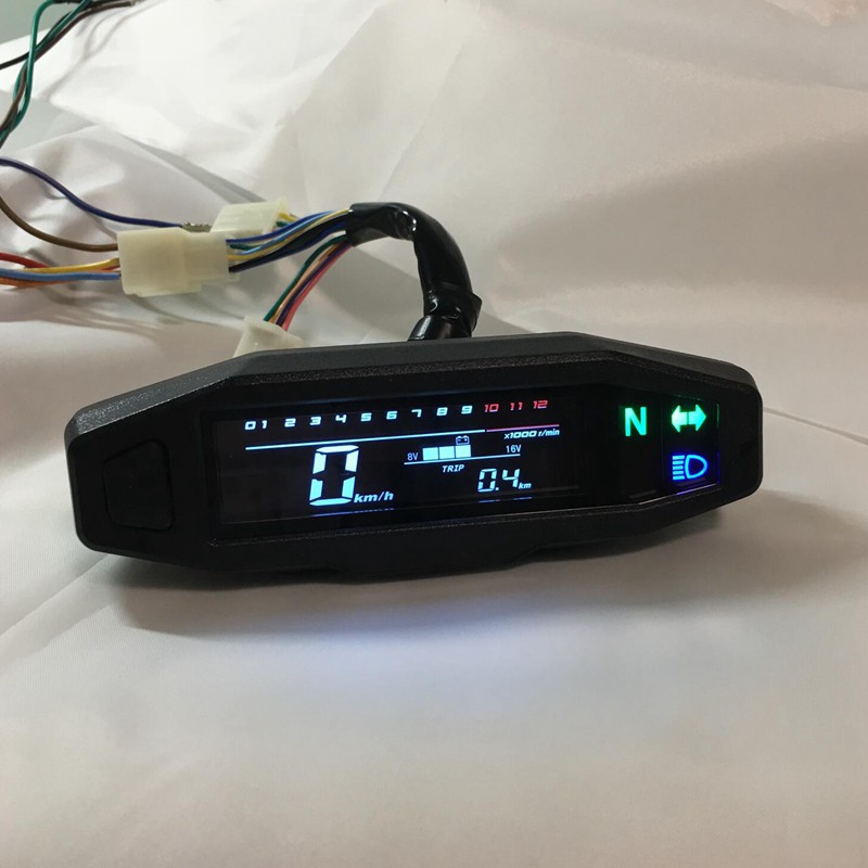 Đồng Hồ Tốc Độ Kỹ Thuật Số Màn Hình Lcd Chất Lượng Cao Dành Cho Xe Máy