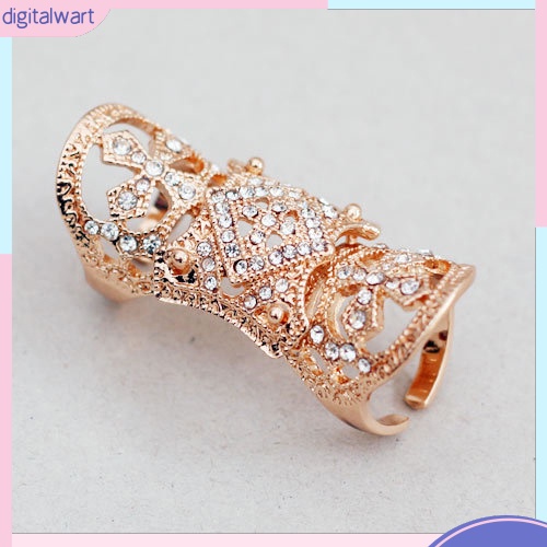 Nhẫn đeo chéo đính đá phong cách phương Tây