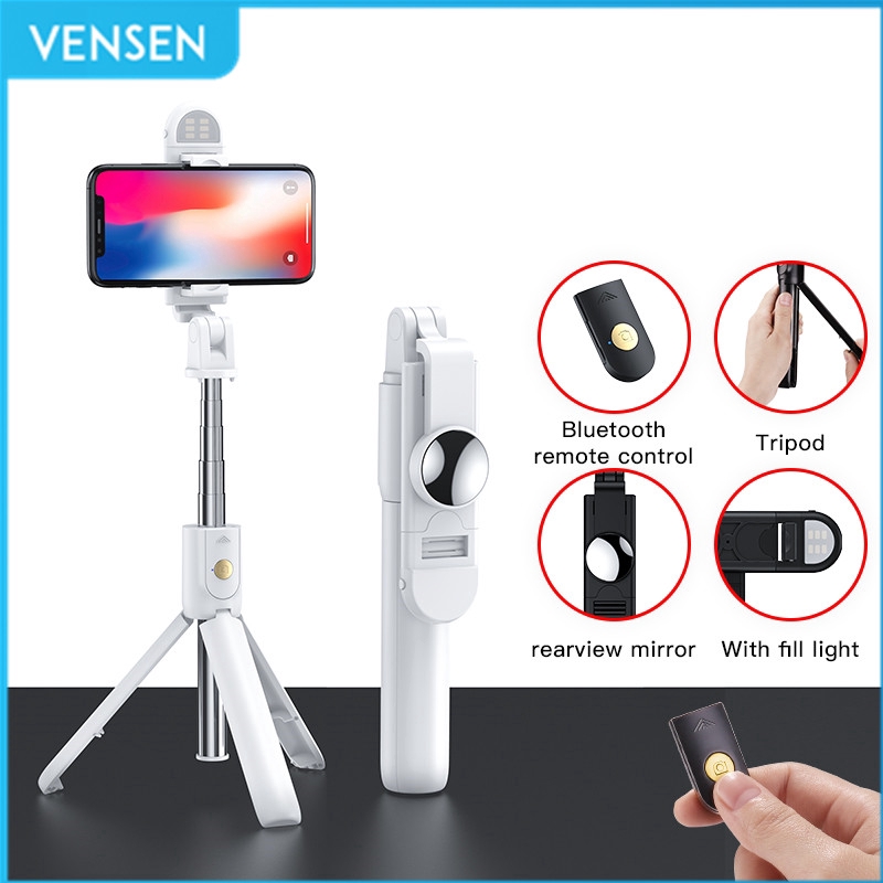 Gậy chụp ảnh Selfie Bluetooth mở rộng 360 ° có đèn trợ sáng cho điện thoại Huawei và Apple chất lượng cao | BigBuy360 - bigbuy360.vn
