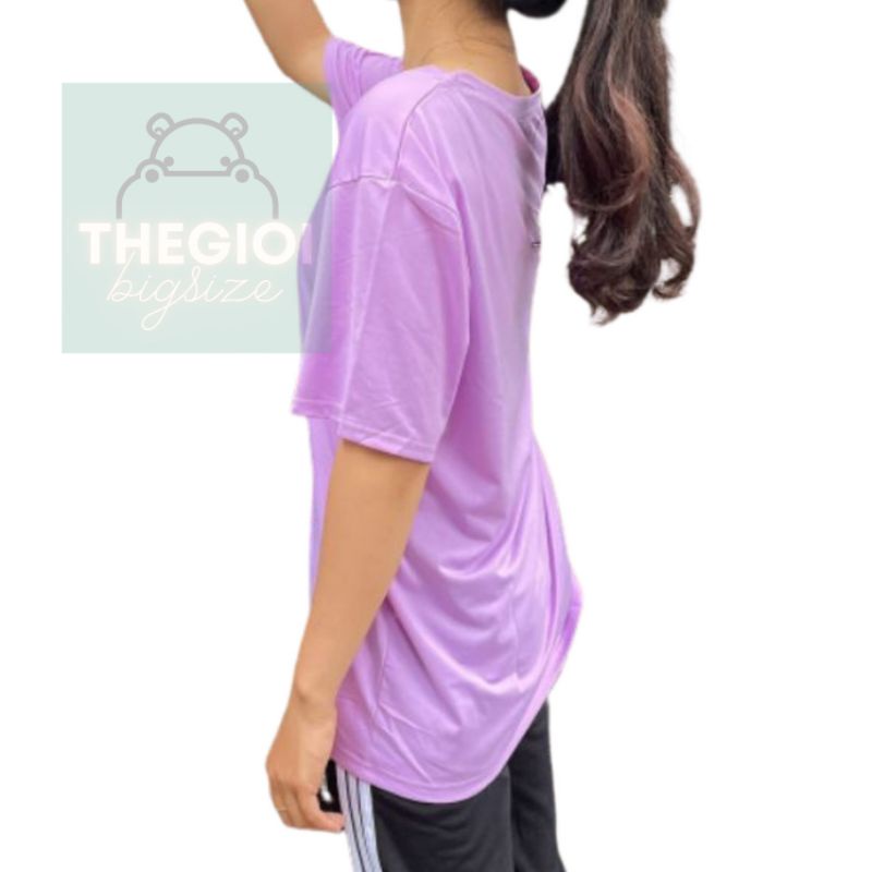 Áo thun bigsize unisex form rộng nam nữ 40kg - 100kg