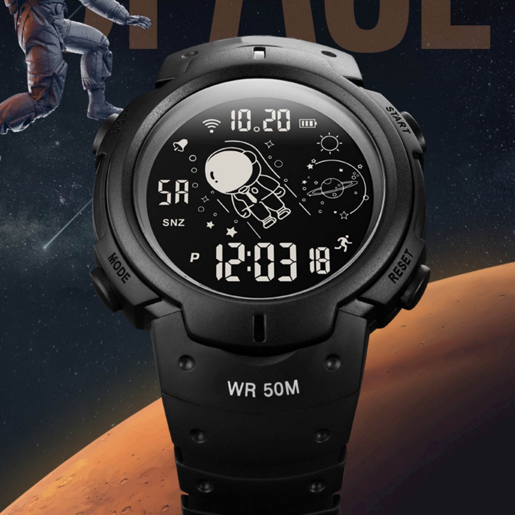 Đồng Hồ Báo Thức Kỹ Thuật Số Dành Cho Nam Nữ