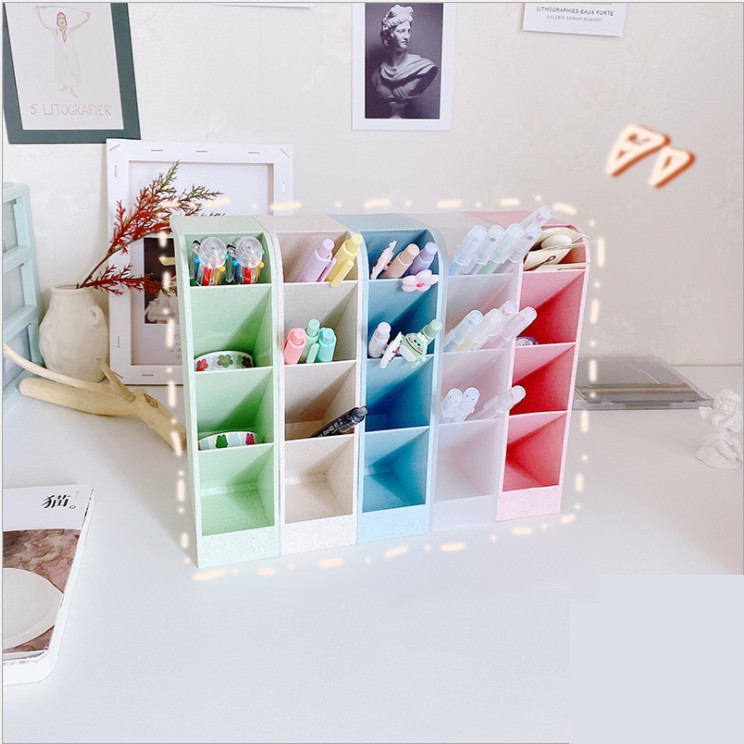 Kệ đa chức năng 4 ngăn đựng cọ trang điểm/ bút