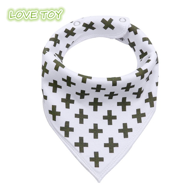 Yếm ăn tam giác vải cotton xinh xắn cho bé