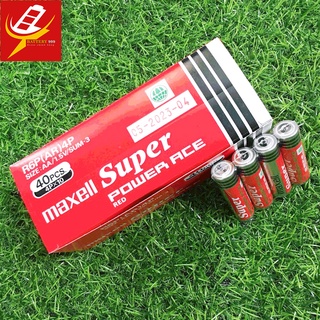 Pin Maxell Than Tiểu AA (Đỏ) Hộp 40 Viên chính hãng