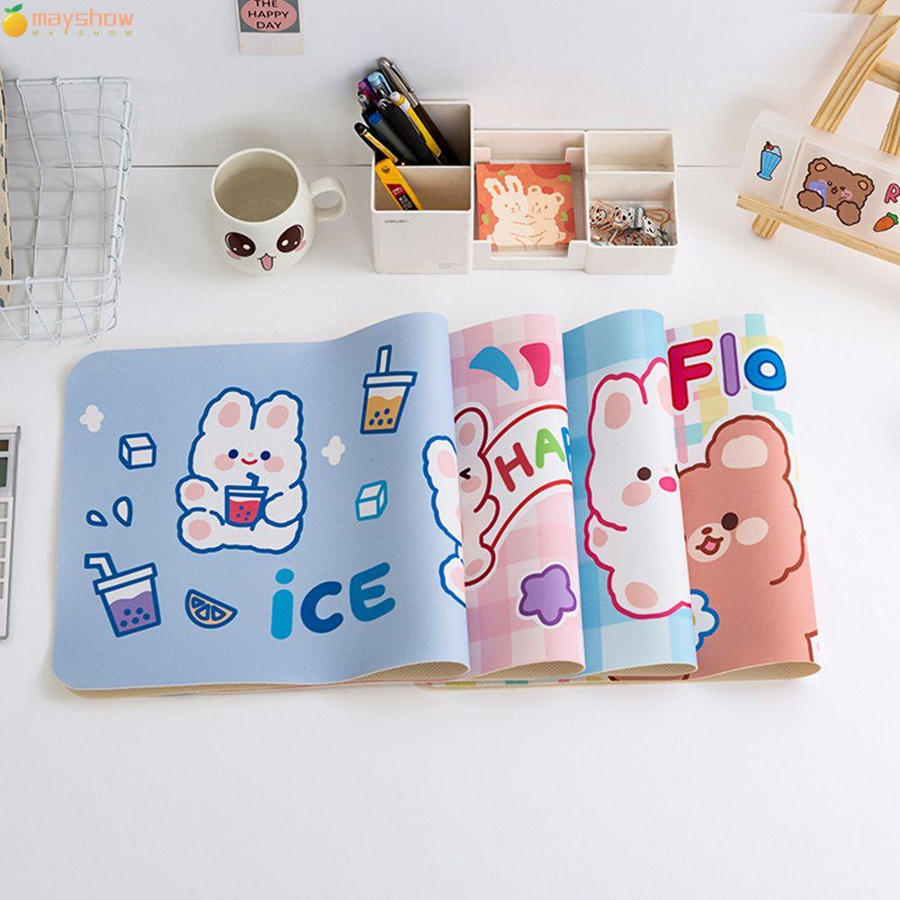 Miếng lót chuột máy tính cỡ lớn chống thấm nước in họa tiết hoạt hình đáng yêu