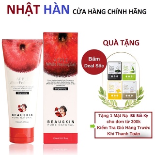 Tẩy Tế Bào Chết Mặt Dạng Gel Dịu Nhẹ Chiết Xuất Táo BEAUSKIN Apple White Peeling Gel 150ml