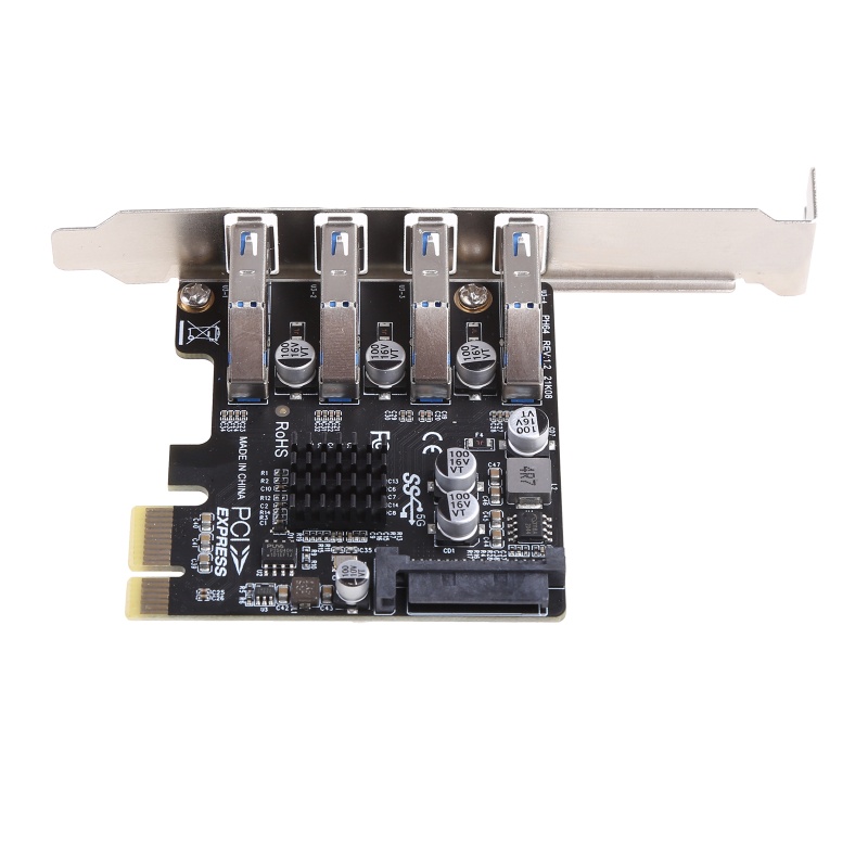 Card Mở Rộng Pcie 4 Cổng USB 3.0 5Gbps