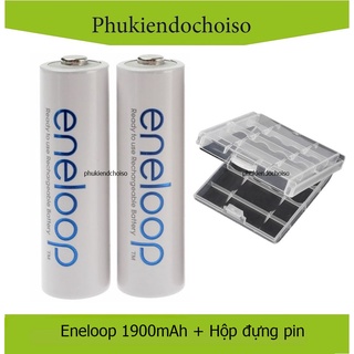 Mua Bộ 2 pin Eneloop 1900mAh + Hộp đựng pin