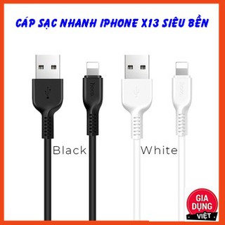 Cáp sạc nhanh iphone 5,6, 6 plus, 6s, 6s plus, 7 plus, 8 plus ipad ipod hoco x13