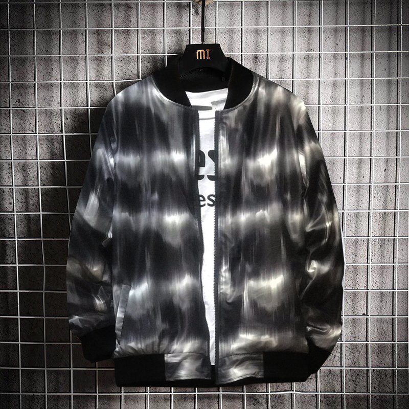 Áo khoác nam dù lớp lót phối chữ cao cấp phong cách thời trang