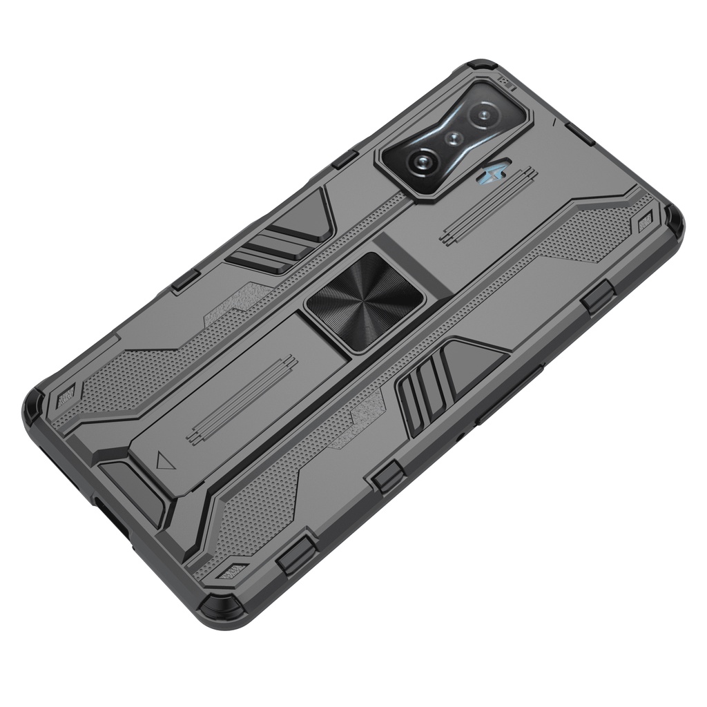 Ốp lưng Redmi K50 Gaming / Poco F4 GT Iron Man Ver 3 chống sốc chống va đập mạnh giá đỡ mặt lưng kiêm nhẫn hút ô tô